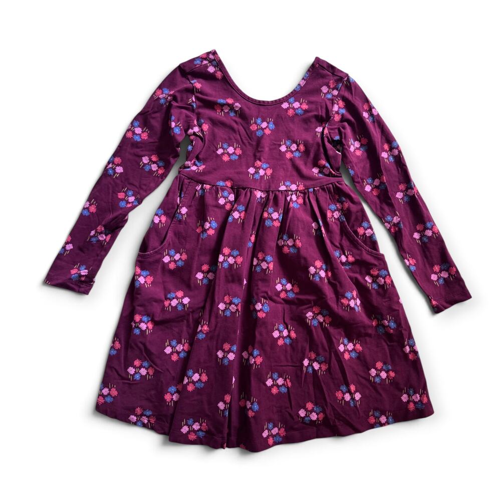 Hanna Andersson floral skater dress with pockets